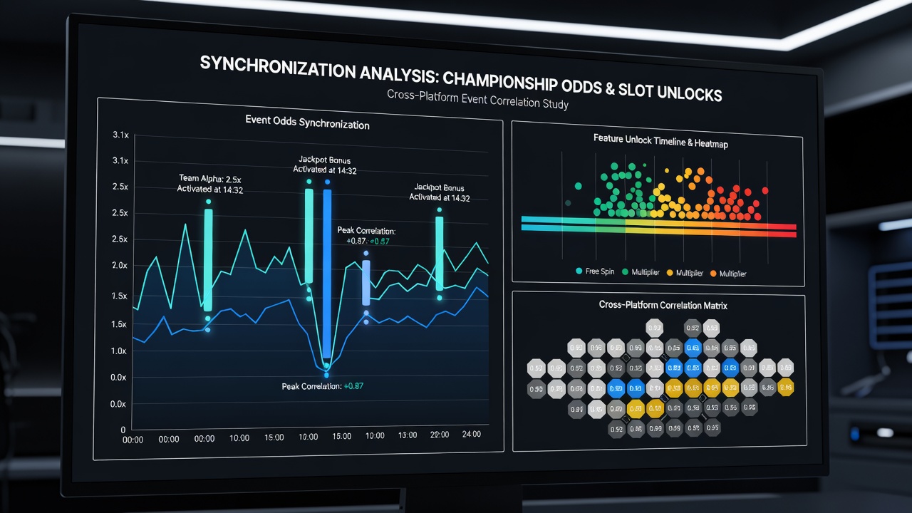 Chart illustrating timing correlations in cross-regional mobile wagering data