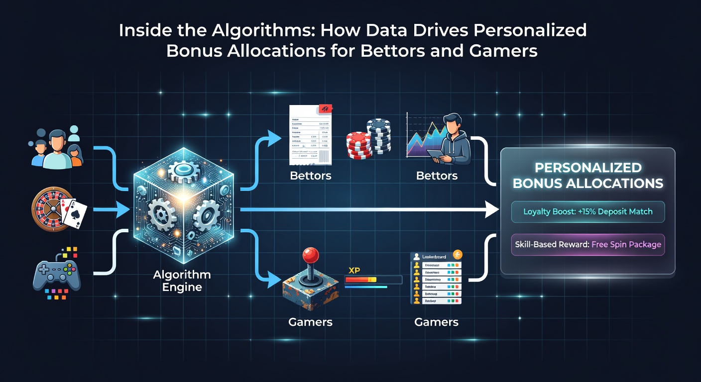 Flowchart showing algorithmic decision tree for bonus personalization in gaming platforms